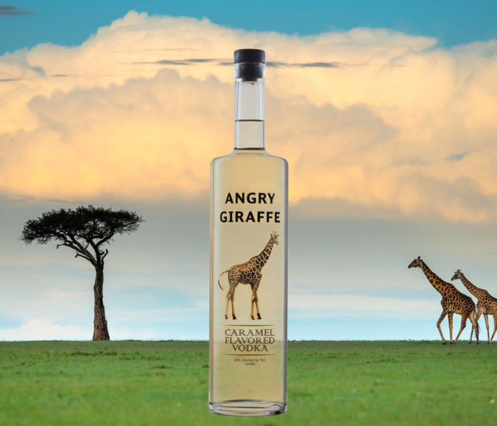 Angry Giraffe caramel vodka by Independent Spirits Canada