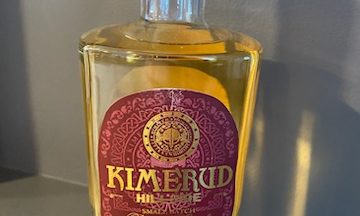 kimerud hillside gin in sherry casket by independent spirits canada